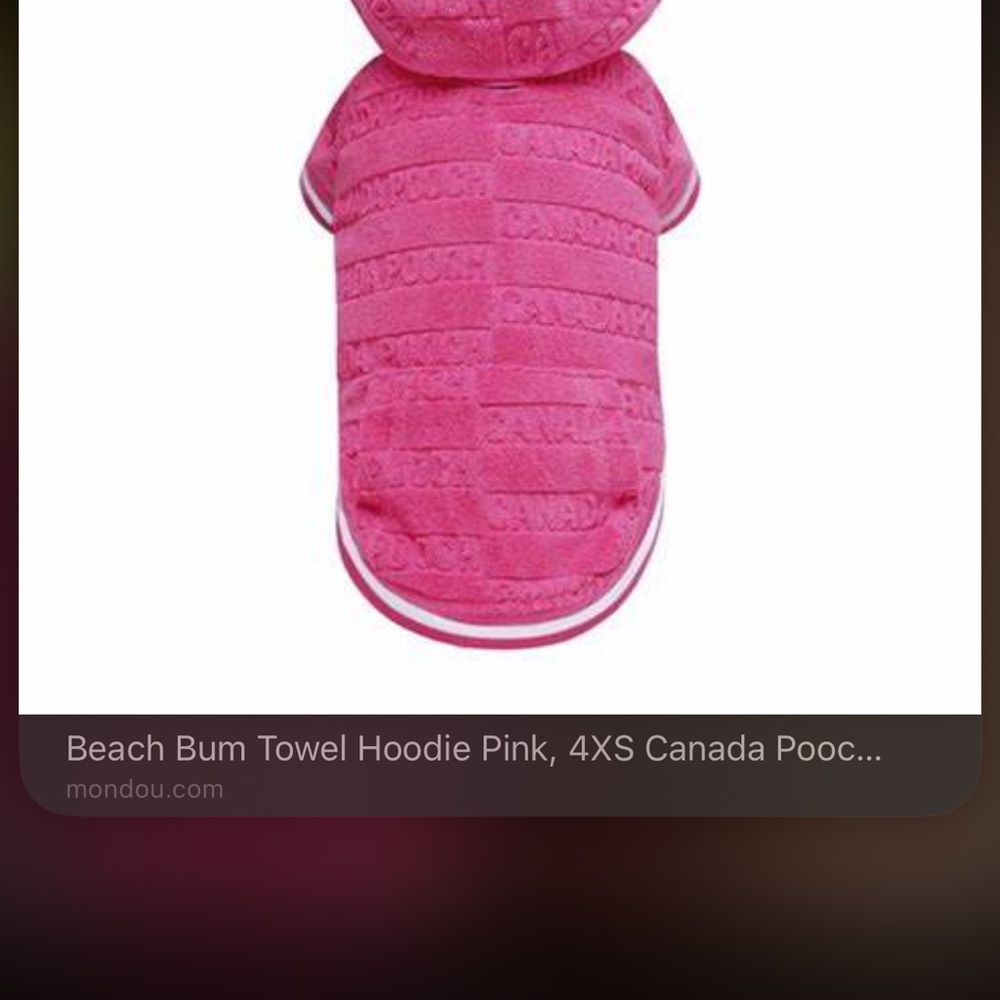BEACH BUM Dog/Cat TOWEL HOODIE
🚩Hot Pink White Trim (Terry Cloth)
🚩NEW w/Tags - Picture 4 of 7